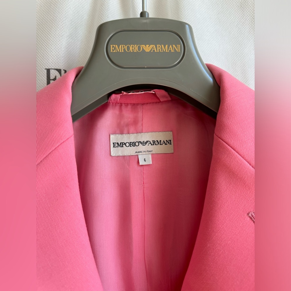 Emporio Armani Vintage Skirt Suit Wool Polyester Mix - Picture 2 of 14
